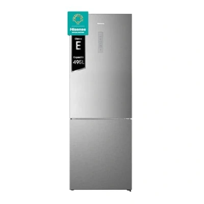 Immagine di Hisense RB645N4BIE frigorifero con congelatore Libera installazione 495 L E Acciaio inossidabile
