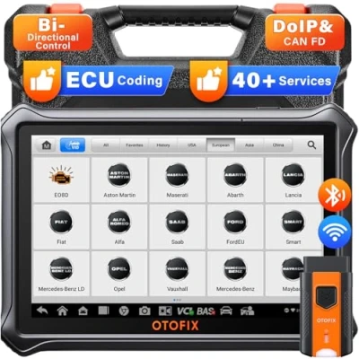 Immagine di OTOFIX D1 Scanner Diagnostico per Auto, Strumento di Scansione Bidirezionale 2024, Diagnosi Del Sistema Completo OE, Codifica ECU, Oltre 40 Servizi, CANFD/DoIP, Aggiornamento 2 ANNI