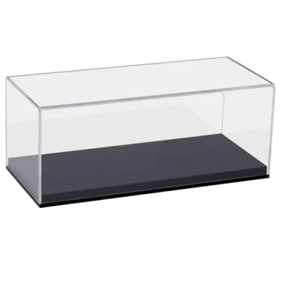 Immagine di HMF 46800900 Vetrina in acrilico per modellismo, statuette e altri oggetti Trasparente., 27 x 11 12 cm