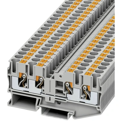 Immagine di Phoenix Contact PT 6 QUATTRO 3212934 Morsetto passante Numero Poli (num): 4 0.5 mm² Grigio 50 pz.