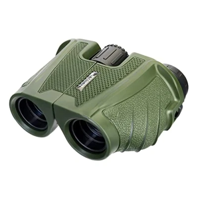 Immagine di Binocolo Compatto e Leggero Levenhuk Travel 10x25 con Ingrandimento 10x, Adatto all’Escursionismo per Osservare Partite di Calcio dagli Spalti, Colore Verde