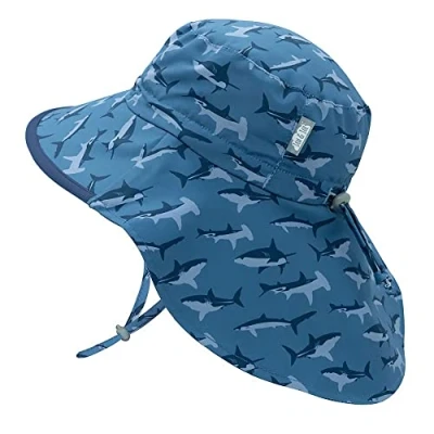 Immagine di Jan &amp; Jul Cappello da Sole per Bambini, ad Asciugatura Rapida e Regolabile (Taglia: 2 5 Anni, Squalo)