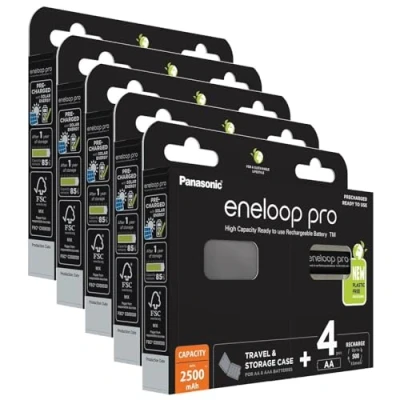Immagine di eneloop pro HR06 +Box Batteria ricaricabile Stilo (AA) NiMH 2500 mAh 1.2 V 4 pz.