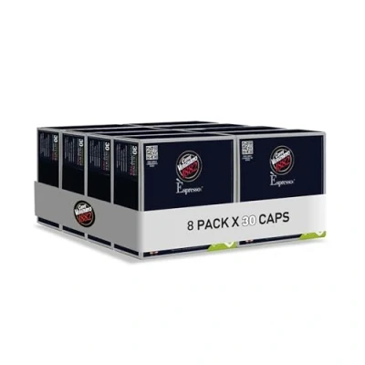 Immagine di Caffè Vergnano Èspresso1882 240 capsule Compatibili Nespresso e Compostabili, Intenso 8 confezioni da 30