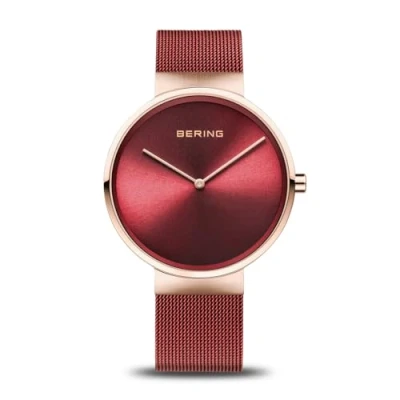 Immagine di BERING Donna Analogico Quarzo Classic Orologio con Cinturino in Acciaio Inossidabile e Vetro Zaffiro 14539 363