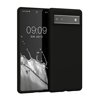 Immagine di kwmobile Custodia Compatibile con Google Pixel 6a Cover Back Case per Smartphone in Silicone TPU Protezione Gommata nero matt