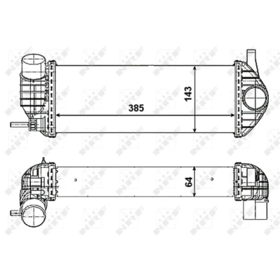 Immagine di NRF 30468 Intercooler RENAULT: Kangoo II Express