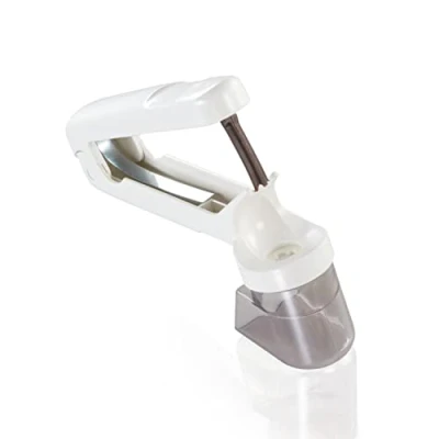 Immagine di Leifheit 3155 ComfortLine Snocciolatore per Ciliegie, Veloce, Professionale e Precisa, Denocciolatore con Raccoglitore, Bianco, 11 x 3.5 18.5 cm