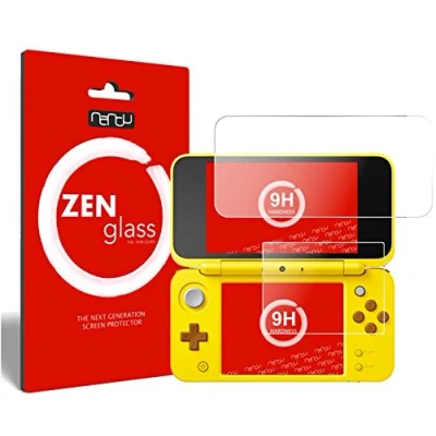 Immagine di nandu I ZenGlass Pellicola Protettiva in Vetro Compatibile con Nintendo 2DS XL Protezione Schermo 9H
