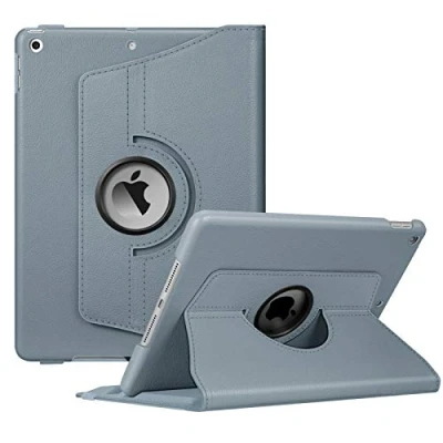 Immagine di FINTIE Rotating Custodia per iPad 10.2 Pollici 9a / 8a 7a Generazione (2021 2020 2019) con Built in Pencil Holder 360 Gradi di Rotante Cover Protettiva Case Auto Svegliati/Sonno, Cloudy Blu
