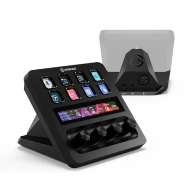Immagine di Elgato Stream Deck + XLR Mixer audio e controller, Interfaccia a USB per microfono sul retro, Compatibile con qualsiasi podcasting, streaming, manopole tasti LCD, PC/Mac