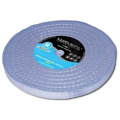 Immagine di Lux Metal Disco Lucidatura Soft 300 mm In Feltro Cotone Per Lucidare A Specchio Metalli Alluminio Acciaio Inox Dischi Lucidante Lucidatrice Mola Ruota Smerigliatrice Ottone Rame Legno Marmo Plexiglass