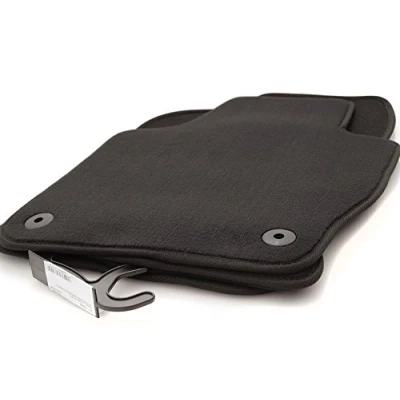 Immagine di Tappetini auto in velluto per VW Polo (6R/tutti i modelli), qualità originale, set da 4 pezzi, colore nero