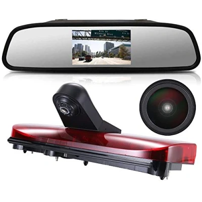 Immagine di 1280*720 pixel Terza Tetto Top Mount Luce Freno Fotocamera Parcheggio Telecamera Retromarcia per Ford Transit Connect 2014 2017 Transporter Business MPV SUV Bus+4.3&quot;reverse Monitor