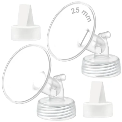 Immagine di Maymom Flangia da 25 mm e valvola a becco d&#039;anatra compatibile con Spectra S1 S2 9 Plus Parti della pompa non originali Sostituire