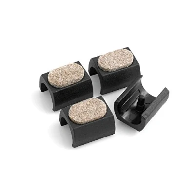 Immagine di Design61 Set di 4 feltrini per sedia cantilever, Ø 16 17 mm, Silencer, protezione pavimento