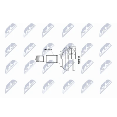 Immagine di NTY NPZ PE 028 Kit Giunto Omocinetico Assale anteriore Dx, Sx PEUGEOT: 5008 I, 308 I Hatchback