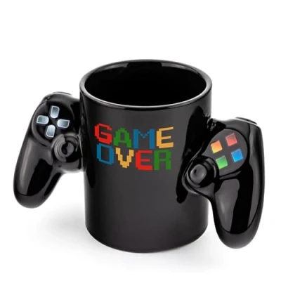 Immagine di Froster Tazza Controller per Gamer Game Over, Videogame 350ml, Tasse Joystick, Regali Nerd, Regalo Gamer, Videogiocatore, Ragazzo, Gaming Gadget, Play Videogiochi