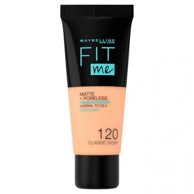 Immagine di Maybelline Fit Me! Matte+ Poreless Liquid Foundation 120 Classy Ivory 30 ml