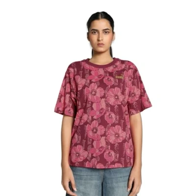 Immagine di Puma Class ACT TEE Tshirt con stampa, Donna, Taglia: Large, Intense red
