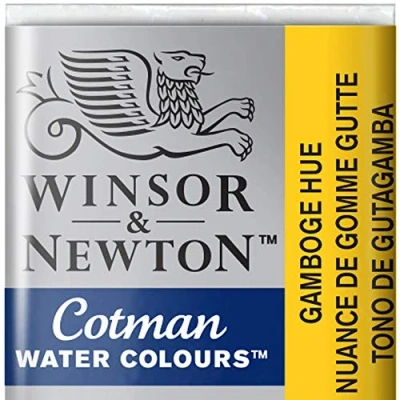 Immagine di Winsor &amp; Newton 301696 Cotman Colori Acquerello, Viridian, Bianco (Gamboge), 1.9x1.6x1.1 cm