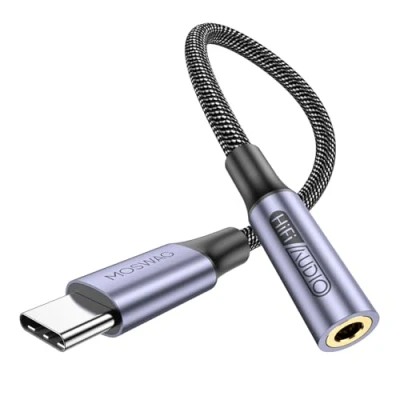 Immagine di MOSWAG adattatore jack per cuffie USB C a 3.5mm, audio cavo Dongle Aux Samsung Galaxy S22 S21 S20 Ultra + Nota 20 10 S10 S9 Plus, Pixel 4 3 2 XL, ipad Pro e altro ancora