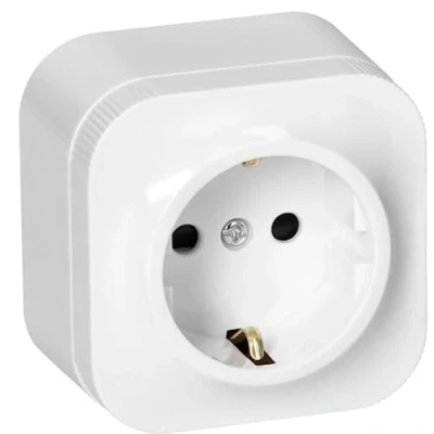 Immagine di Miratic Presa a Muro 1 x 2 Poli + Terra Schuko Multipla Colore Bianco IP20 (1 presa)