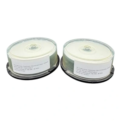 Immagine di CD R da 80 min/700MB 52x &quot;Full Surface, stampabili con stampante a getto d’inchiostro; in confezione 100