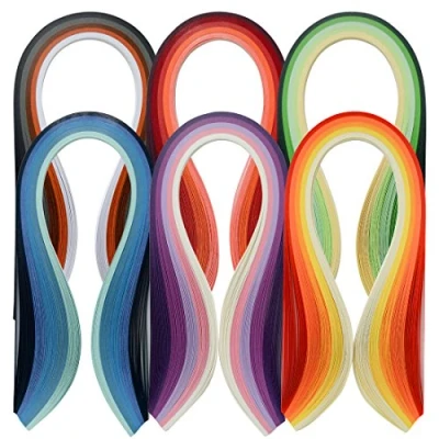 Immagine di Juya Paper Quilling Set 600 Strisce 30 colori 39 centimetri Lunghezza/striscia (Larghezza carta 7 millimetri)