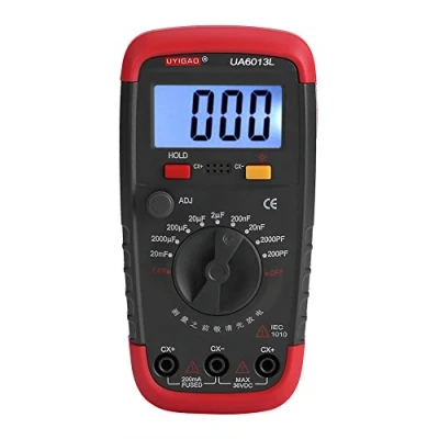 Immagine di Misuratore Capacità Digitale Condensatore Pro Tester 0.1p F 20000 uF con Retroilluminazione LCD Max 1999 Display