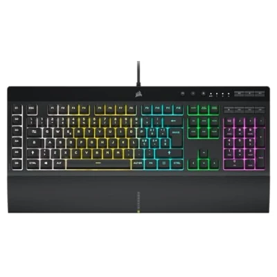 Immagine di Corsair K55 RGB PRO Tastiera da Gioco Cablata a Membrana Resistente Alla Polvere e ai Versamenti 6 Tasti Macro con Integrazione Elgato Compatibile iCUE QWERTY IT PC, Mac, Xbox Nero