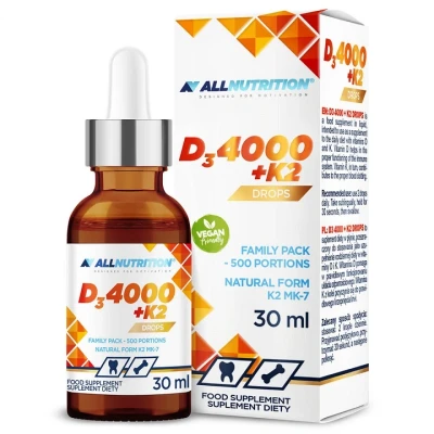 Immagine di Gocce di D3 4000+K2 Allnutrition, 30 ml