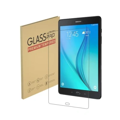 Immagine di Pellicola salvaschermo per Samsung Galaxy Tab A 9.7 (9,7 pollici, T550 T555) in vetro temperato, durezza 9H, antigraffio, custodia amichevole, senza bolle (1 pz)