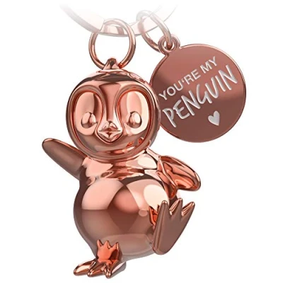 Immagine di FABACH Portachiavi a forma di pinguino Breezy, portafortuna, ottimo regalo per fidanzata o fidanzato, adatto compleanni e anniversari, con incisione “You&#039;re My Penguin, Taglia unica