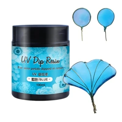 Immagine di amangul Stampi in silicone, colla UV DIP resina per petali di fiori trasparenti liquidi ultravioletti polimerizzazione cristallo gioielli principianti (BL)