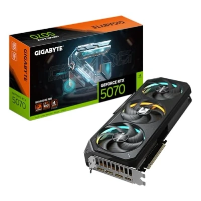 Immagine di Gigabyte GeForce RTX 5070 GAMING OC 12G Scheda Grafica 12GB GDDR7, 192 bit, PCI E 5.0, 2625 MHz Core Clock, 3 x DP 2.1a, 1 HDMI 2.1b, NVIDIA DLSS 4, GV N5070GAMING 12GD