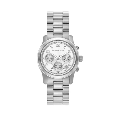 Immagine di Michael Kors Runway Cronografo silvercoloured, Donna, Taglia: One Size, Silver coloured