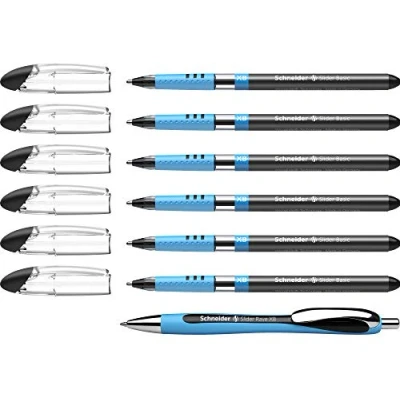 Immagine di Schneider 151276 XB Astuccio con 6 penne Slider e 1 Rave, confezione risparmio, colore: Nero