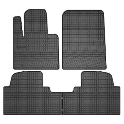 Immagine di FROGUM 546047 Set tappetino Gomma anteriore e posteriore 4 nero Su misura HYUNDAI: SANTA FE 3
