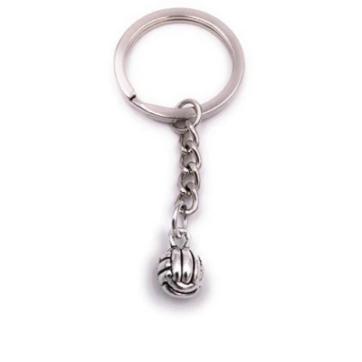Immagine di H Customs Metallo d&#039;Argento del Pendente dell&#039;anello Chiave di pallavolo