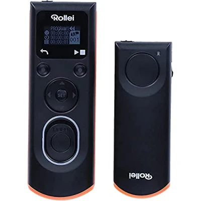 Immagine di Rollei 281120, Telecomando per Sony Permette di Scattare a Distanza senza Fili, Direzioni Prolungate, Immagini in Serie e Intervalli Tempo la Fotocamera DSLM/DSLR, Display LCD Illuminato