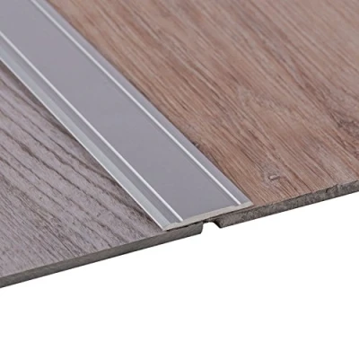 Immagine di Gedotec Profilo di Transizione Copre le Irregolarità del Pavimento Profili in Alluminio Argento Anodizzato con Strisce Adesive Incluse per Montaggio Semplice 200 x 30 1,75 mm 1 Pezzo
