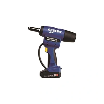 Immagine di Gesipa PowerBird Pro Gold Edition 1679666 Rivetto cieco a batteria, potenza 2000 N; corsa dispositivo 25 mm; 18 V, 2 Ah; batteria inclusa 2,0 Ah e caricatore)
