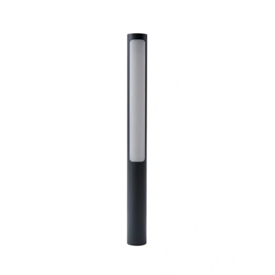 Immagine di Lucande Lampione a LED Tuberia, grigio scuro, alluminio, altezza 80 cm