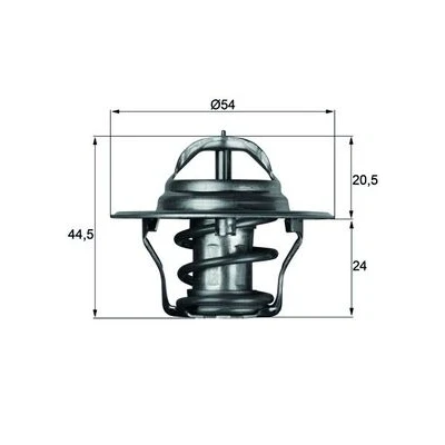 Immagine di MAHLE ORIGINAL TX 4 75D Termostato motore 75 54 con guarnizione LAND ROVER: Defender SUV, SUV Cabrio, Range Rover 1, FORD: Transit Mk2 Van