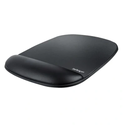 Immagine di StarTech.com Tappetino per MOUSE con poggiapolso (17x18x2cm) ergonomico supporto il polso, Pad in gel da scrivania base antiscivolo PU (B ERGO PAD)