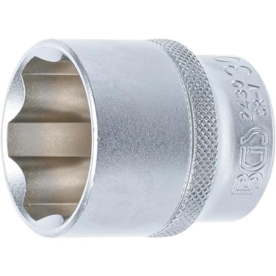 Immagine di BGS 2430 Inserto per chiave a bussola Super Lock 12,5 mm (1/2&quot;) SW 30 profilo ondulato acciaio CV