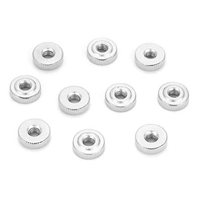 Immagine di 10/5/2/1 dado zigrinato M3 M4 M5 M6 M8 M10 dadi da pollice Nurled in acciaio al carbonio(M4(10pcs))