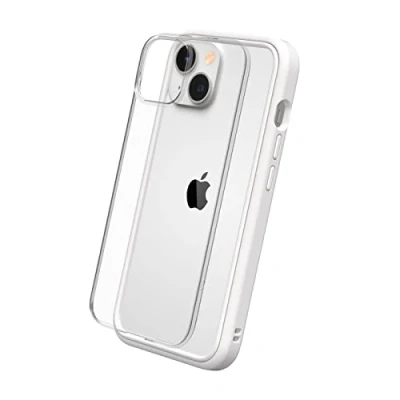Immagine di RhinoShield Modular Case Compatible with [iPhone 14] Mod NX Customizable Shock Absorbent Heavy Duty Protective Cover 3.5M / 11ft Drop Protection White