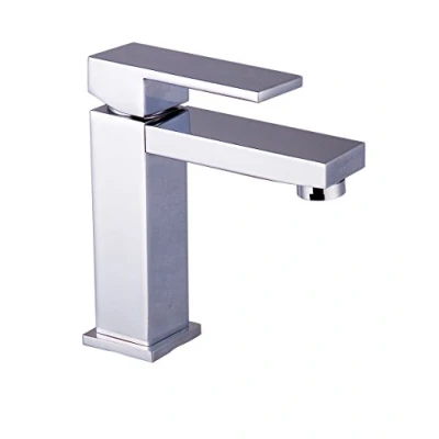 Immagine di DP rubinetteria Quercia Rubinetto monocomando per lavabo, colore: argento